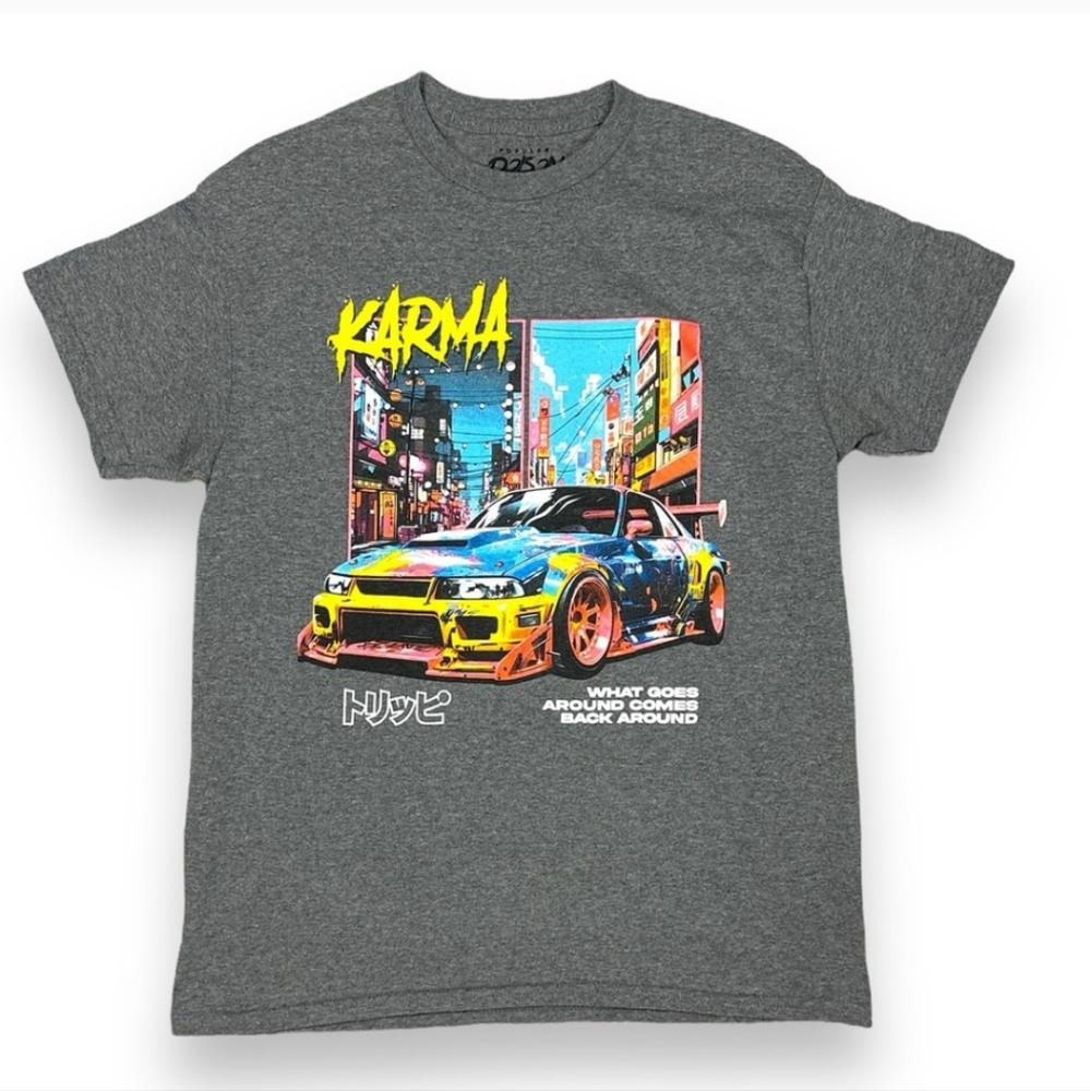 POPULAR POISON RACING Karma Car T-Shirt Short Sleeves